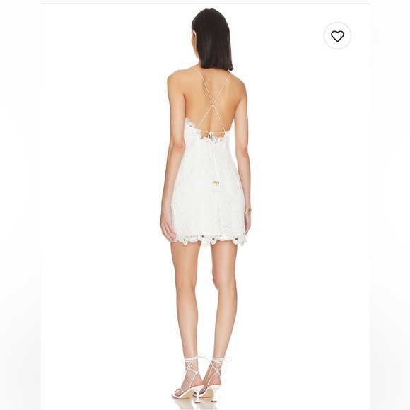 House of Harlow 1960 Scarlett Mini Dress in Ivory- size XS - Picture 3 of 7